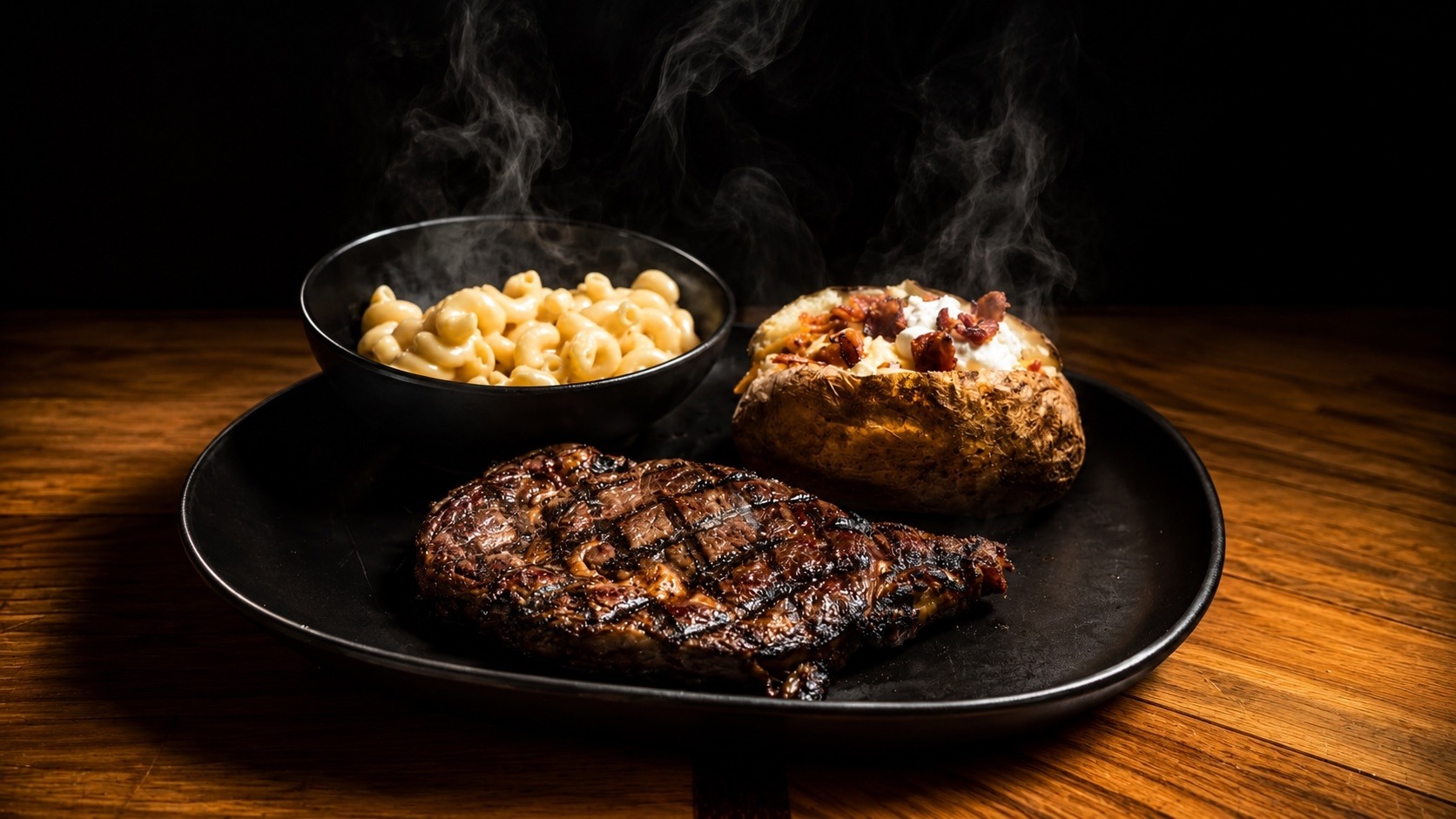 Hand-cut ribeye steak